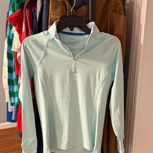 Peter Millar Sky Blue Quarter-Zip Pullover